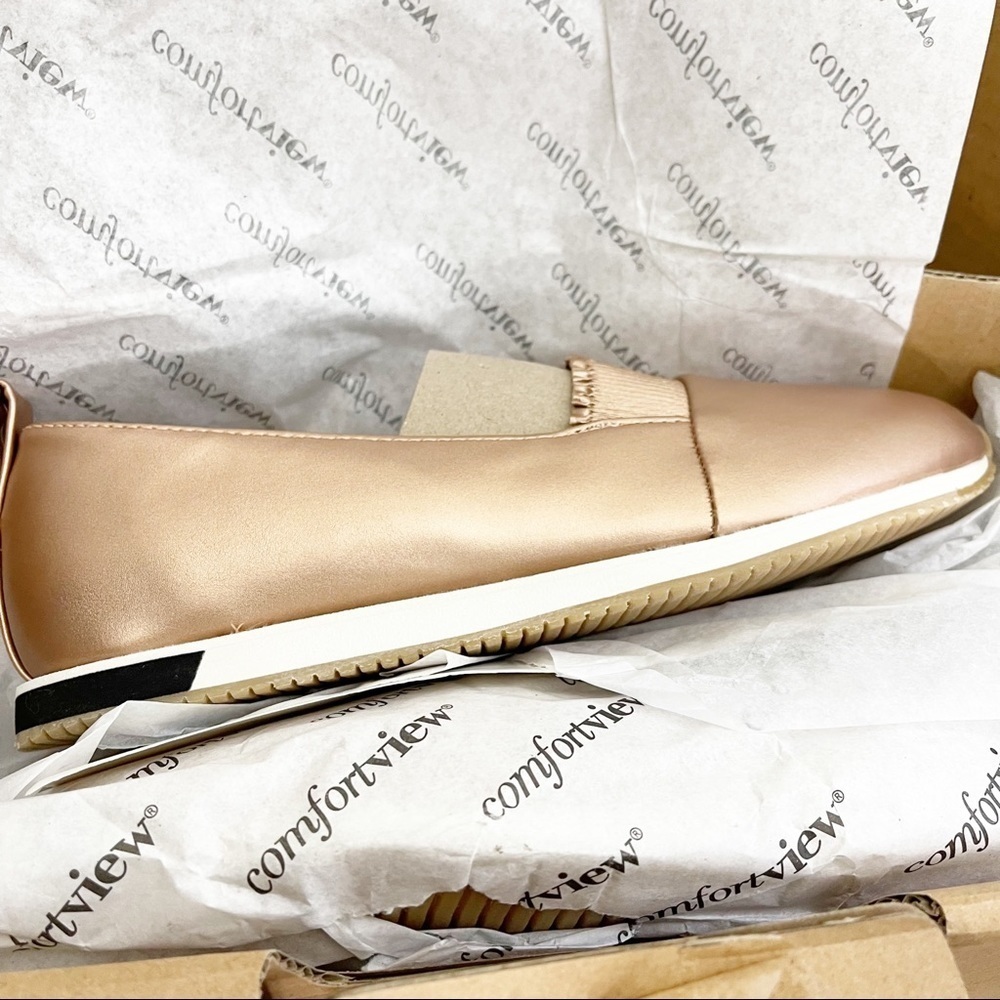Comfortview Athletic Brielle Rose Gold Slip on a sneakers Extra Wide Width - Picture 12 of 12